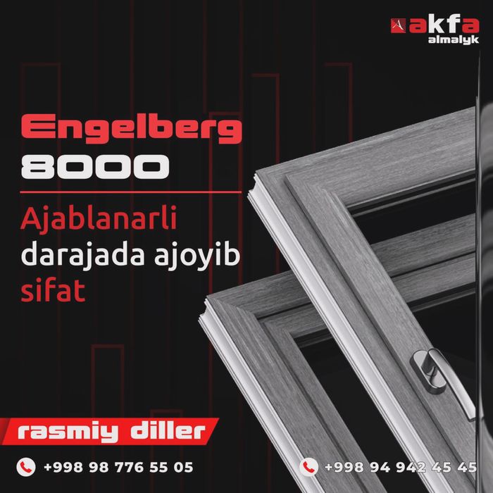 Akfa eshik rom va vitrajlar