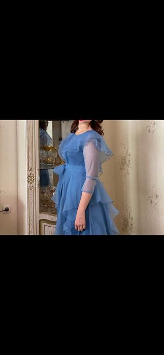 Вечернее платье берёзовый