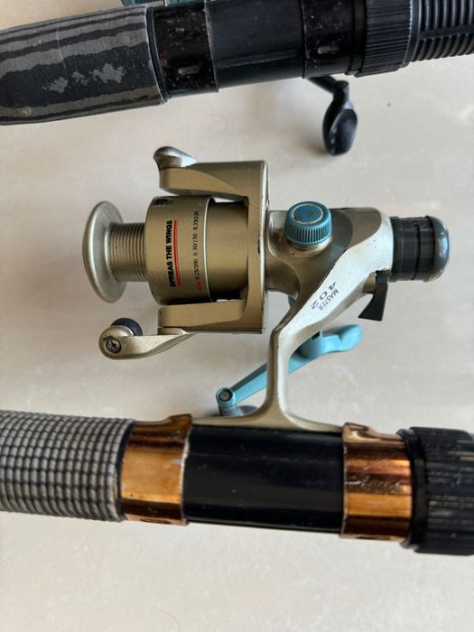 Въдици комплект за дъно и плувка с 5 макари | Fishing rods