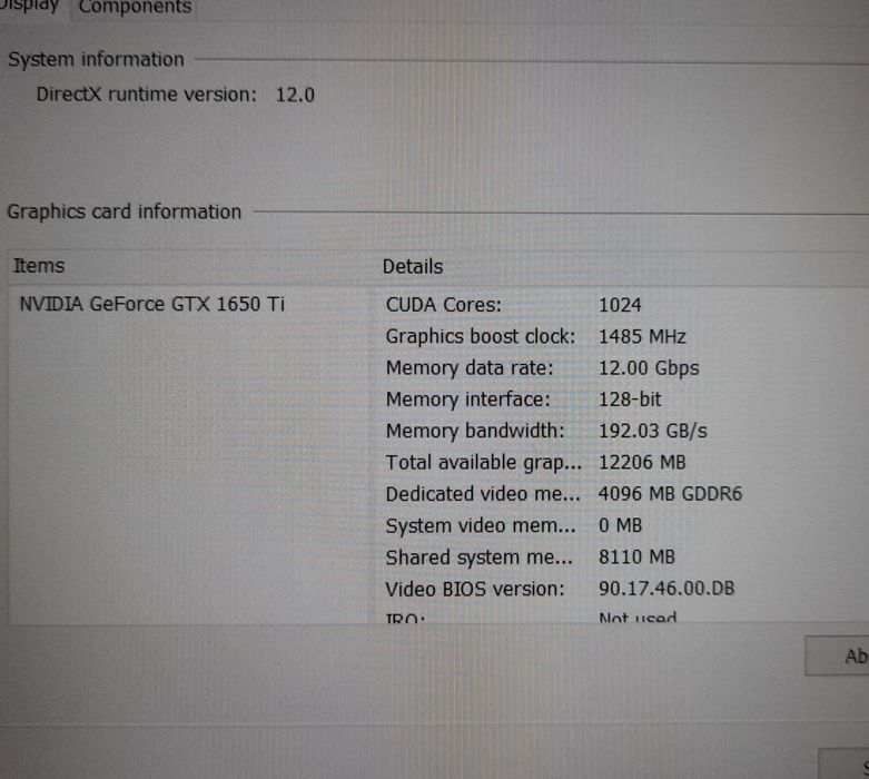 Laptop Gaming Asus TUF FX506 i5gen10 gtx1650ti 144hz