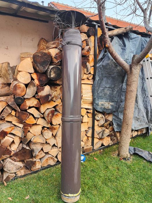 Element liniar inox izolat, diam int 200 , ext 300 mm, H=1M