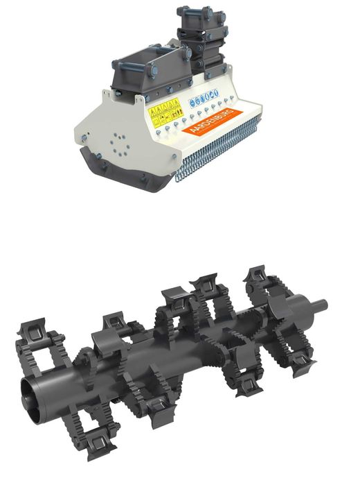 Tocator resturi vegetale X Delta Orbit S, tocator excavator, tocator