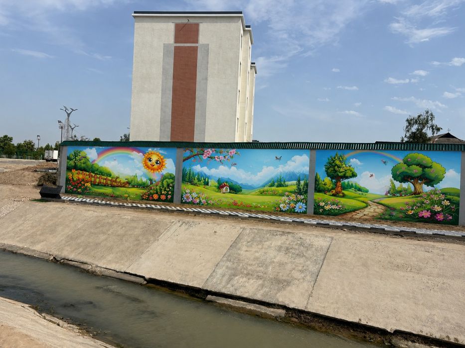 Деворга расм чизиш. Devorga rasm chizish
