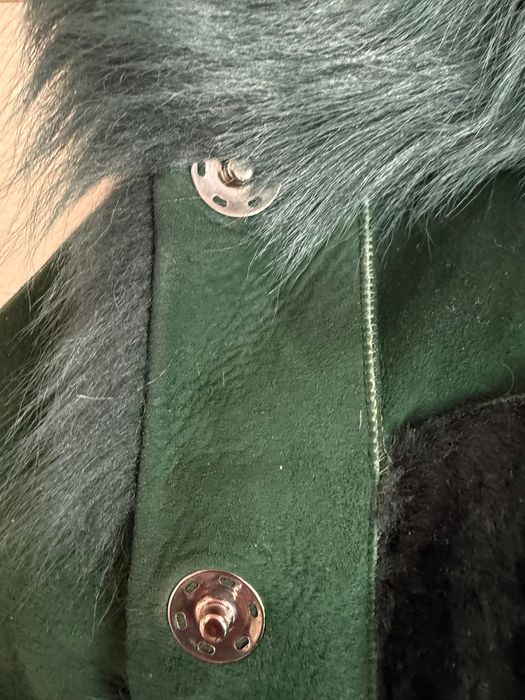 Продам дублёнку зеленого цвета