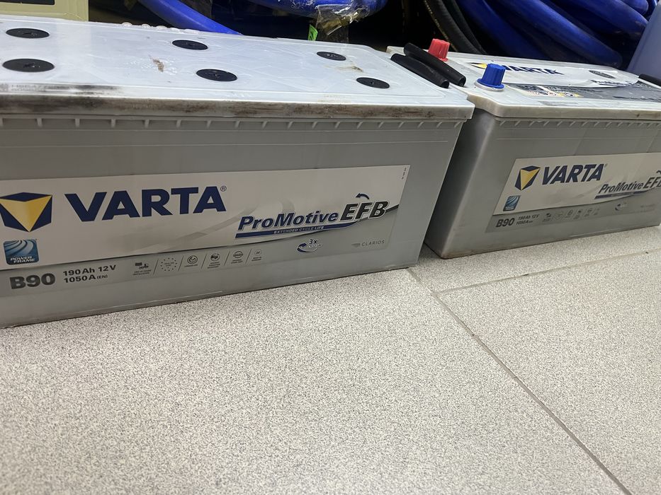 Аккумуляторы 190 Ач Б/У.  Varta EFB! ГАРАНТИЯ
