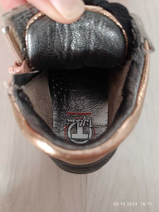 Ботинки осень весна кожа