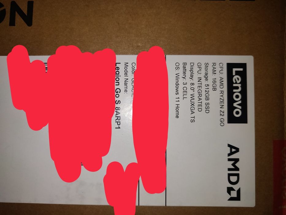 Lenovo Legion go s white amd z2 go
