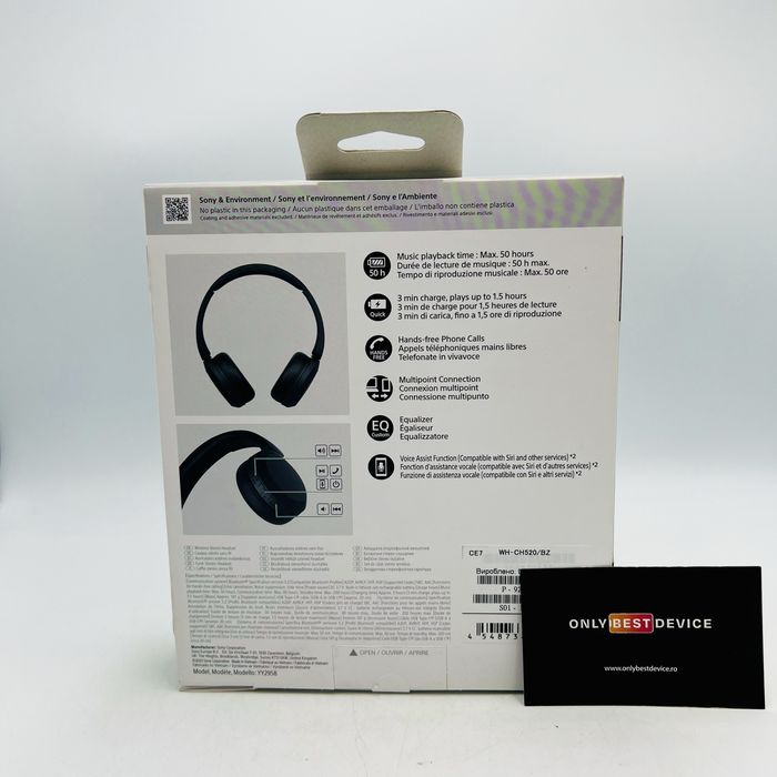 Casti Sony WH-CH520 White  NOU / SIGILAT