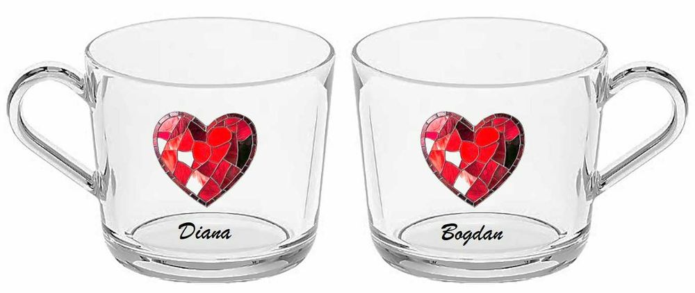 Cadou Valentines unicat cana pictata persoanlizata