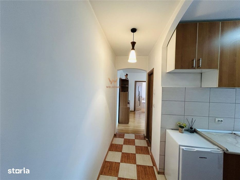 Ap cu 3 camere, balcon, etaj 25, mobilat si utilat complet