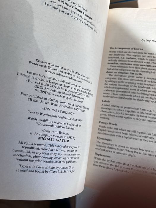 Dictionar englez - Concise English Dictionary 2007