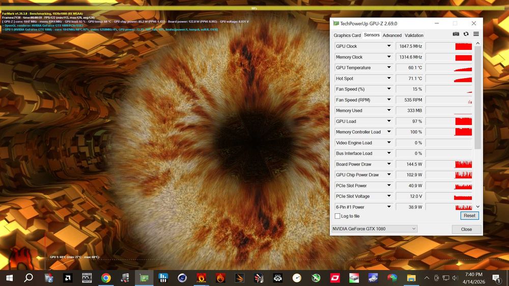 Placa video Gainward GTX 1080 Phoenix GLH - Stare foarte buna