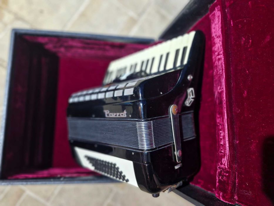 Acordeon Parrot 60 basi negru