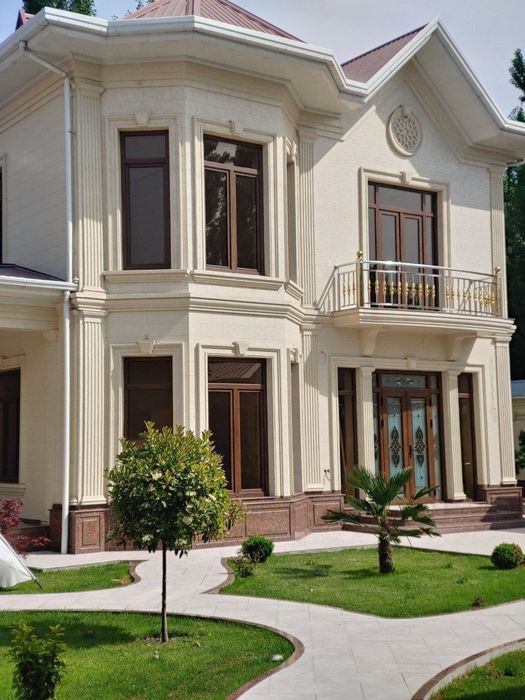 Travertino fasad ishlari