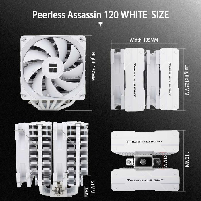 Cooler CPU Thermalright Peerless Assassin 120,6 heatpipes,AMD Intel