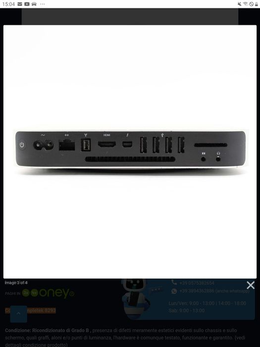 Vand Apple Mac Mini,model A1347