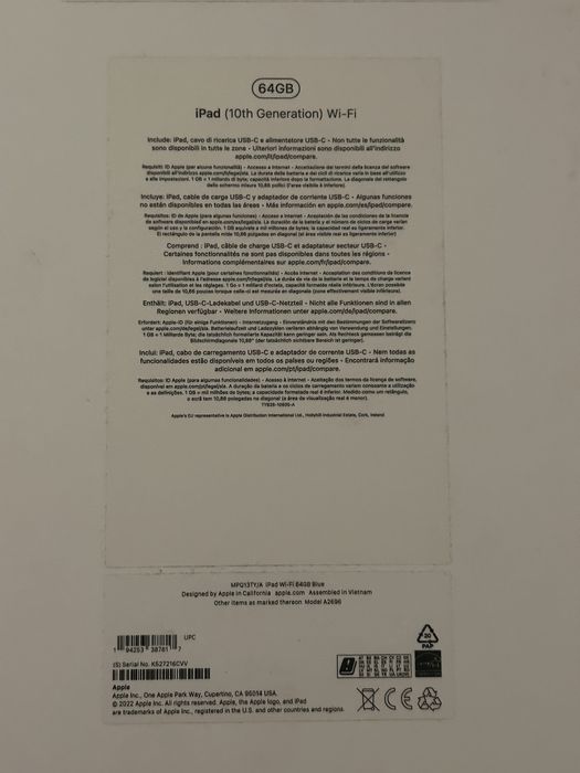 iPad 10th Gen 64gb Син