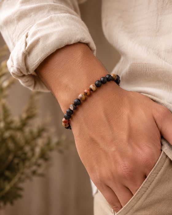 Brățară Handmade din Pietre Naturale, bile de 6mm