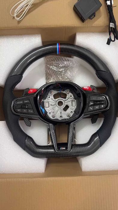 Volan Custom BMW Carbon | Butoane M1/M2 & Padele Carbon | Seria F