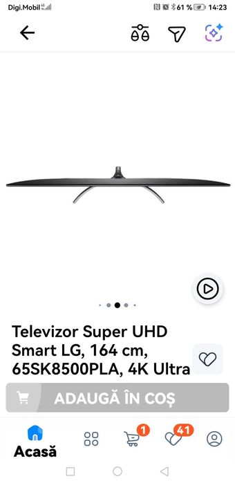 Vand tv nanocell 4 k Super Ultra HD Dolby Atmos si Dolby Vision 55  sk