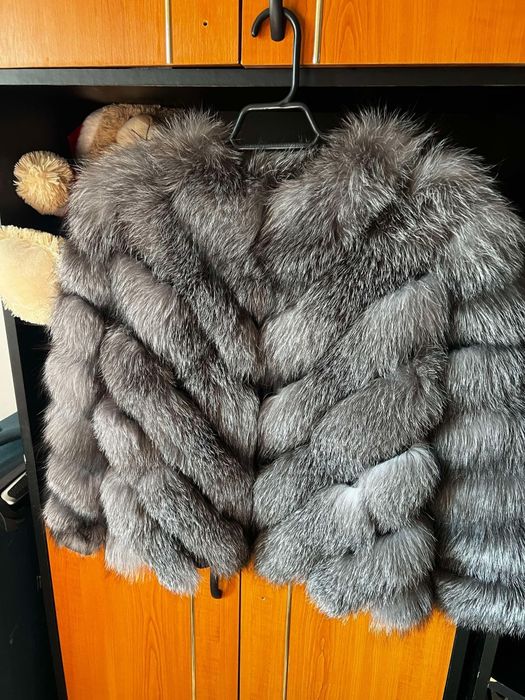 Blana naturală vulpe argintie