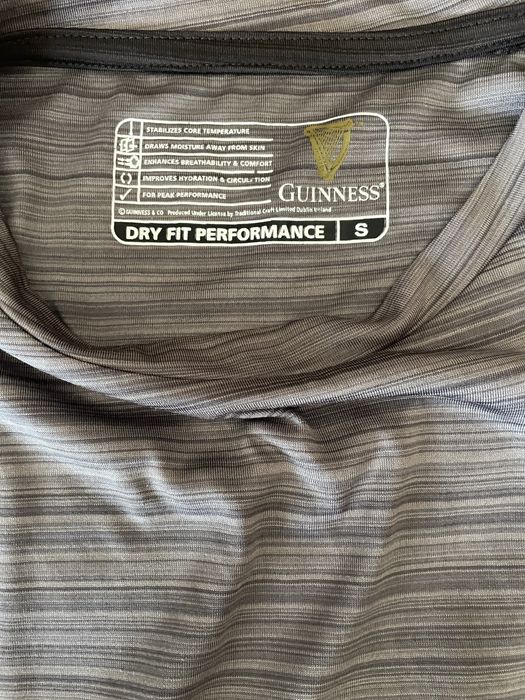 тениска Guinness, сива, спортна, мъжка, бързосъхнеща