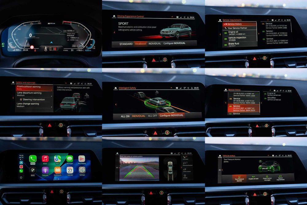 BMW Seria 3 330e M-Sport 292cp LED Adaptiv Frane M Piele Hi-Fi Ceasuri digitale