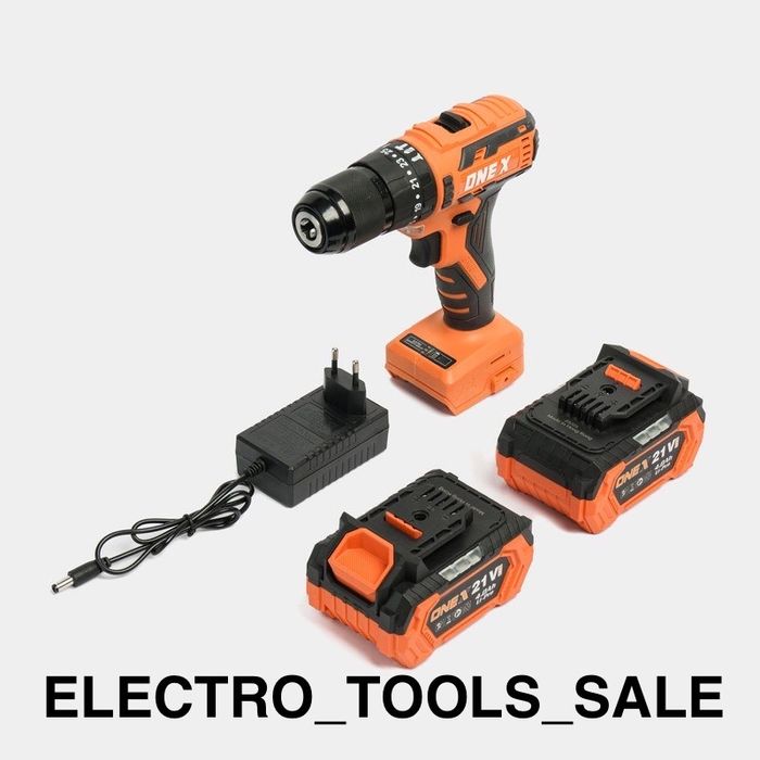 Ударный Аккумуляторный дрель шуруповерт ONEX 21 v.