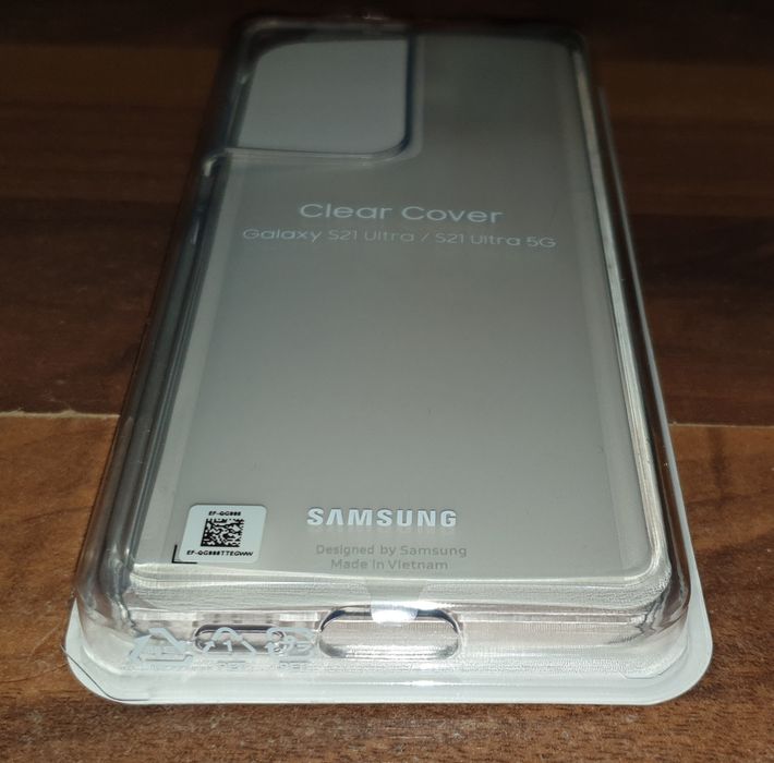 Husa silicon originala Samsung Clear Cover S21 Ultra S21 Ultra 5G G998