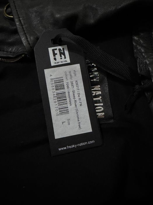 Geacă din piele naturală Freaky Nation, Mărimea L