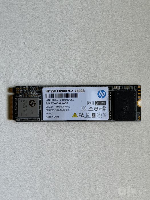 SSD HP EX900 M.2 250GB с радиатором