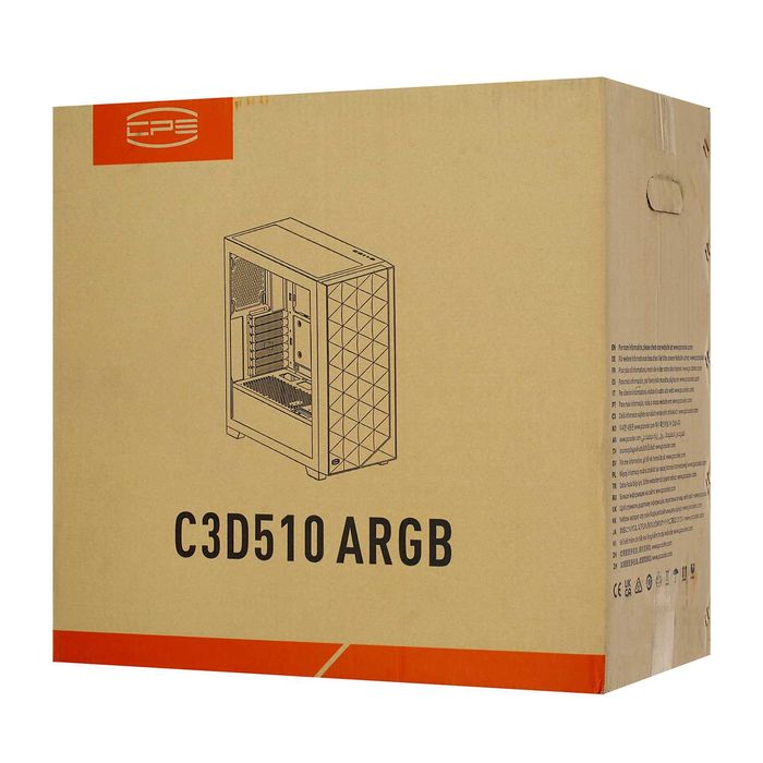 Корпус ATX midi tower PCCooler C3D510 WH ARGB, white