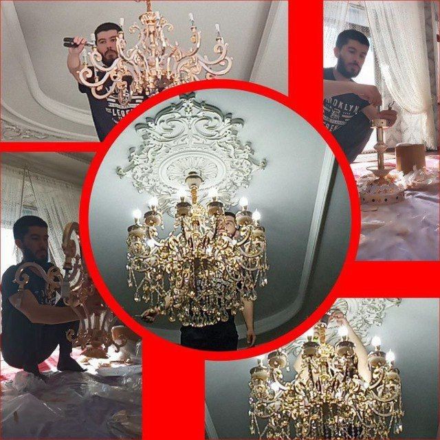 Сборка и установка люстр