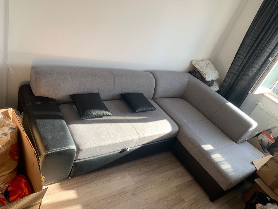 Canapea tip pat cu depozitare