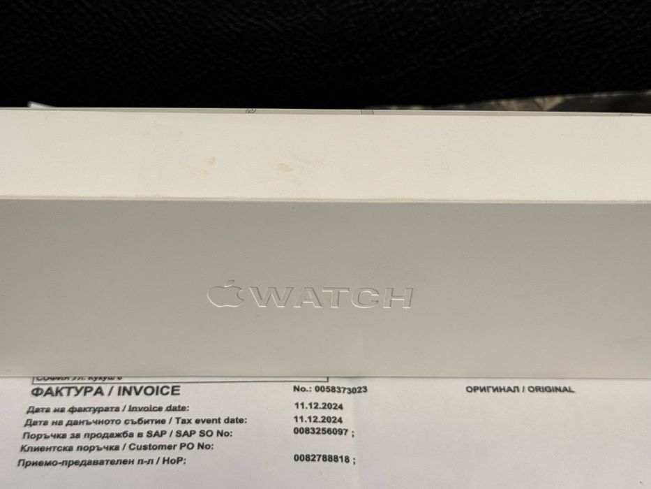 ЗАПЕЧАТАН 42mm Apple watch 10 Vivacom Гаранция 2027 г. Jet Black черен