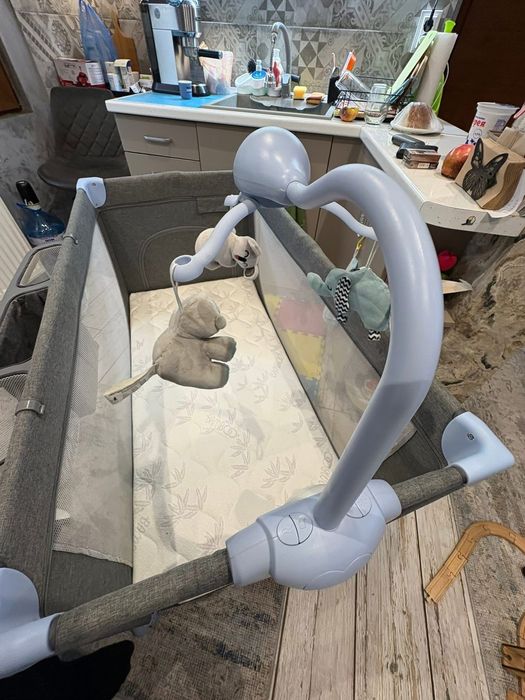 Сгъваема кошара сива