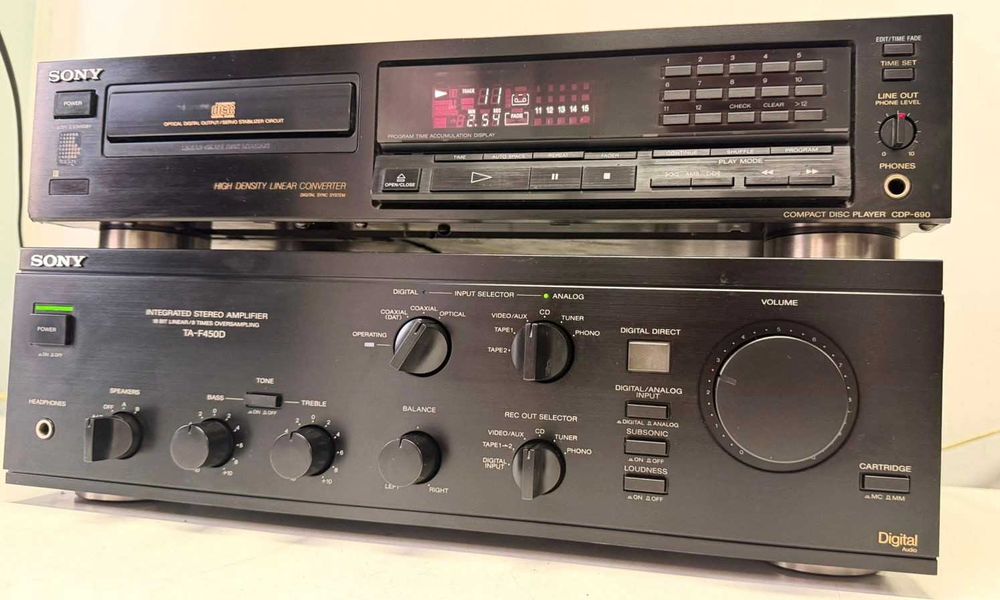 Amplificator Sony TA-F450D Japan Vintage Statie si CDP 690