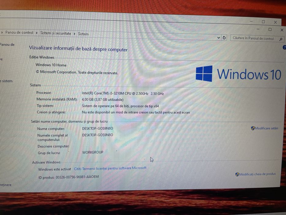 Laptop HP SSD 110GB i5 Windows 10