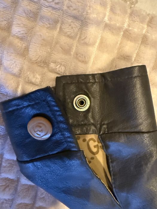 Тъмнозелено кожено яке