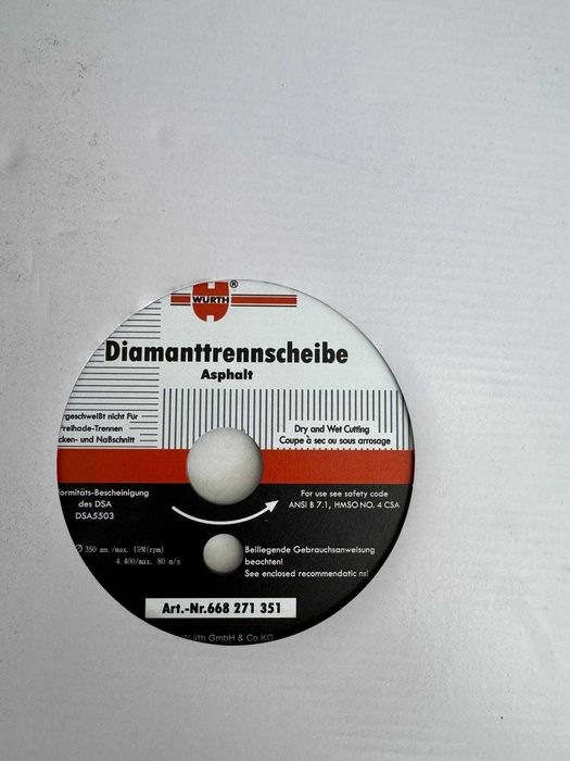 Disc diamantat WURTH 350 mm Nou