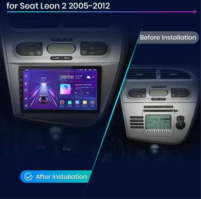 Navigatie Tabelta 9 inch / Android  Dedicată Seat Leon MK2