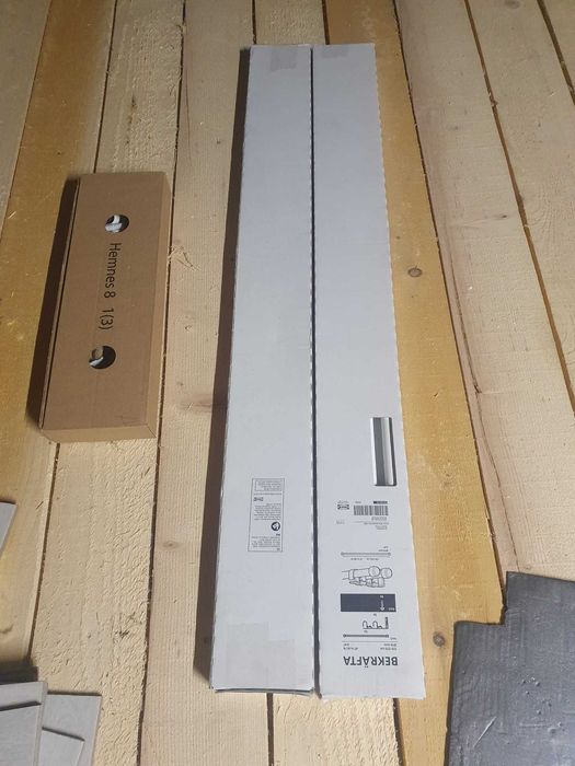 BEKRÄFTA
Set baghetă dublă perdea,,  alb, 120-210 cm 19 mm