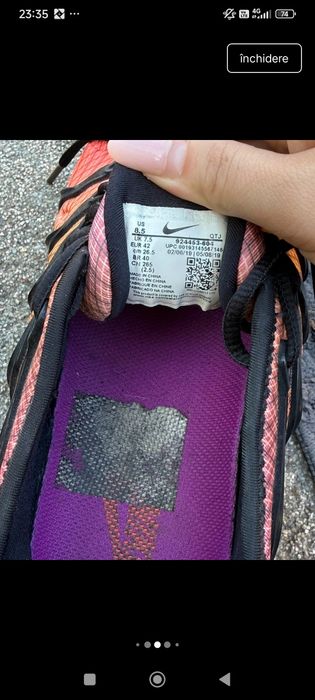 Nike vapormax grid sunset