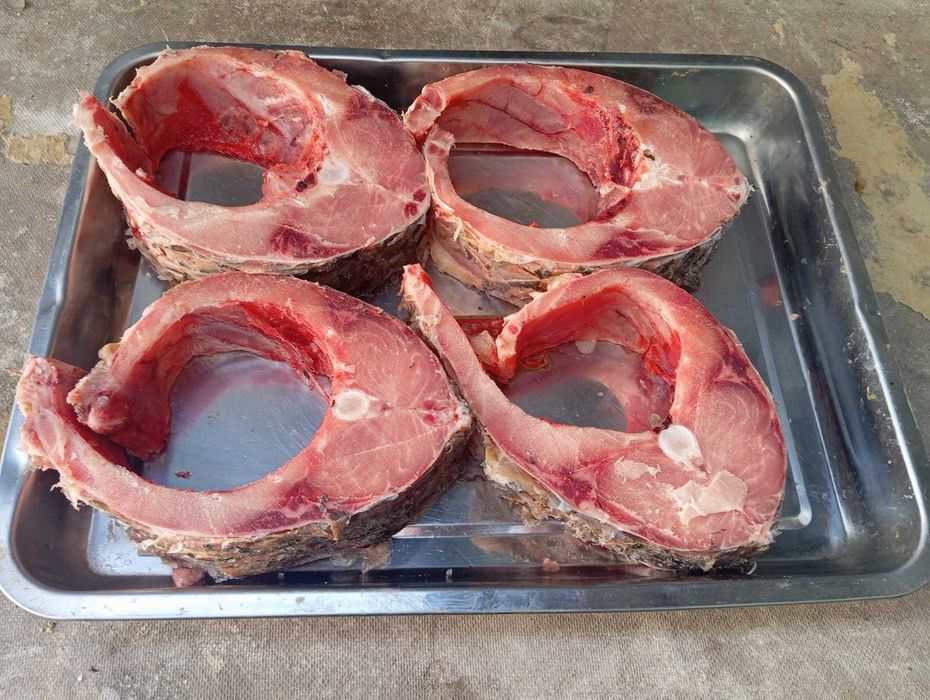 Стейки сёмги и сазана