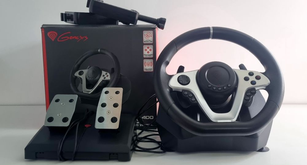 Volan Genesis Seaborg 400 Gaming PC PS3 PS4 Xbox One Negru