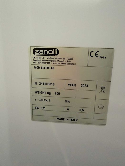 Mixer planetar profesional Zanolli SELENE 60 – NOU, nefolosit – 3950 €