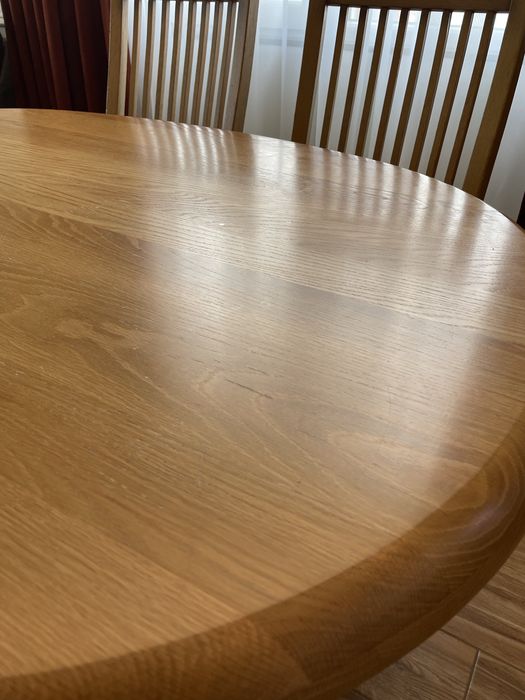 Дъбова маса с 4 стола