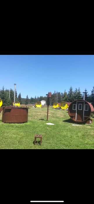 7 броя еко бунгала тип барел