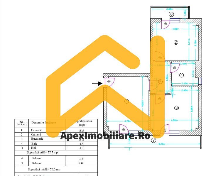 Trapezului | 2 Camere | Metrou 12min | Centrala | Parcare | 2Balcoane