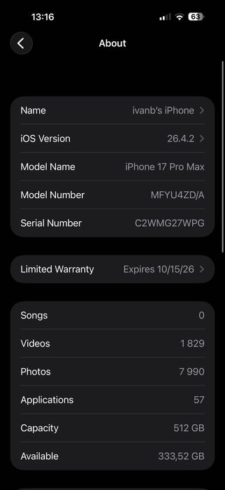 Iphone 17 Pro Max 512gb Navy Blue